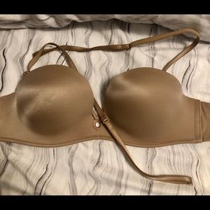 Nude strapless bra